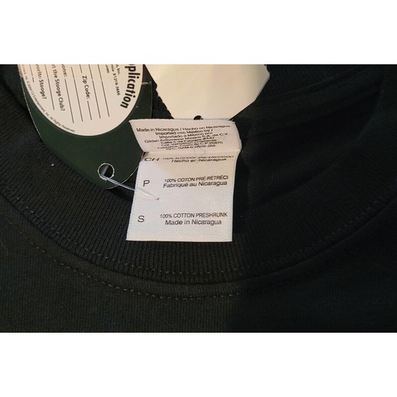 Three Stooges “Stooges of Anarchy” Graphic T-Shirt Men’s Small Black 2012 NWT - Picture 8 of 9